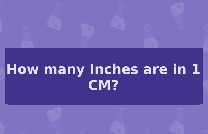 How many Inches are in 1 cm?