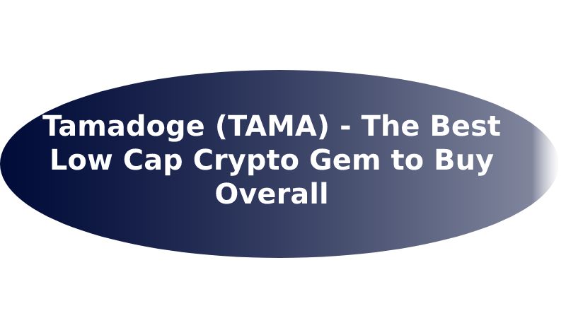 Tamadoge (TAMA) - The Best Low Cap Crypto Gem to Buy Overall