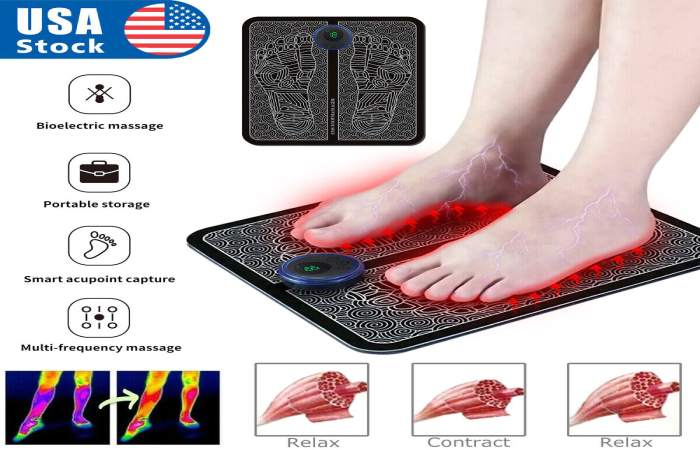 Electric EMS Foot Massager Leg Reshaping Deep Kneading Muscle Pain Relax Machine(1)