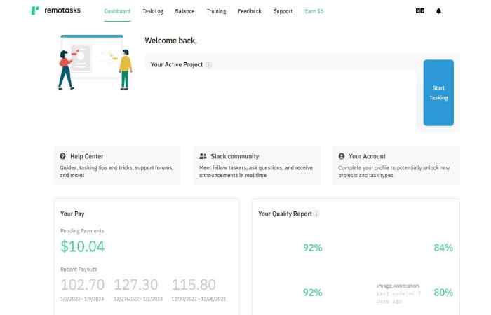 Explore Remotasks Dashboard